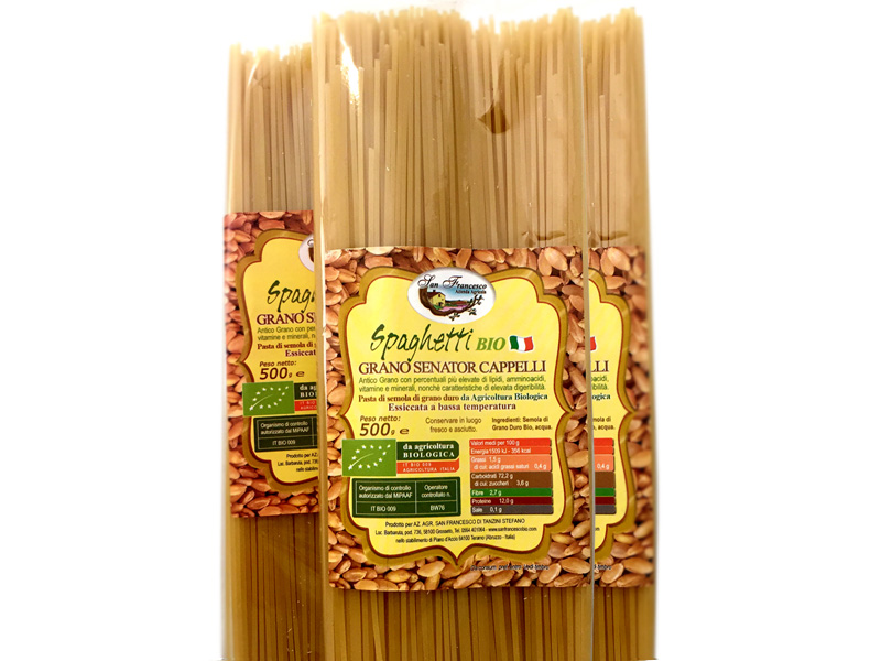 Vendita prodotti biologici spaghetti 