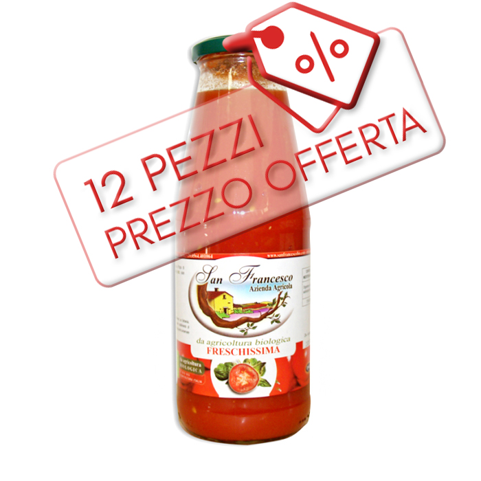 Offerta Salsa di Pomodoro BIO - Freschissima bio 12 pz