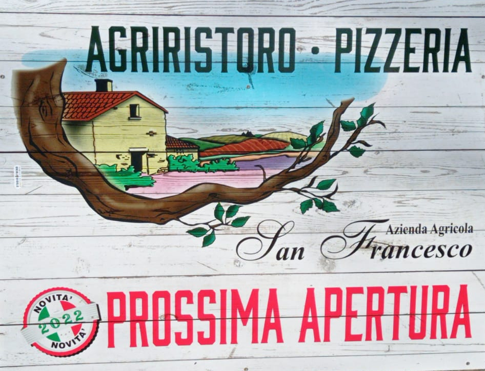 Novità Prossima Apertura AgriRistoro San Francesco BIo