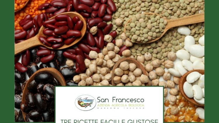 Legumi biologici vendita online 3 ricette facili e gustose - San Francesco